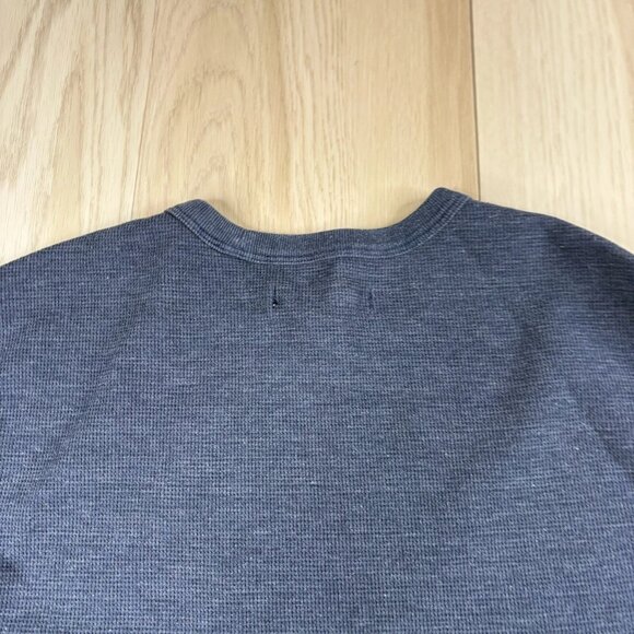 Outer Known Mens Navy Blue Long Sleeve Waffle Knit Thermal T-Shirt Size X-Large - Picture 4 of 10